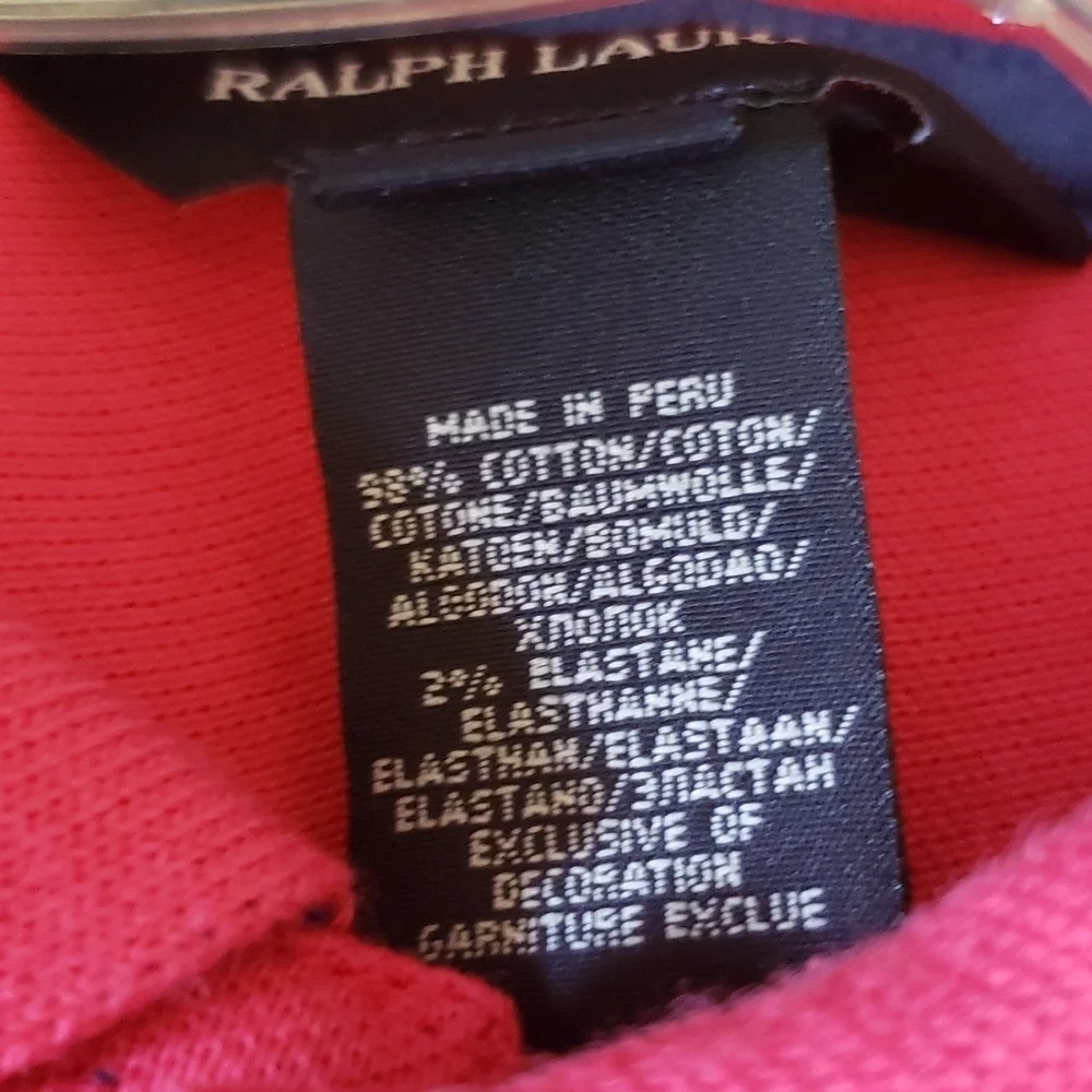Ralph lauren hot pink girls polo new size 12/14